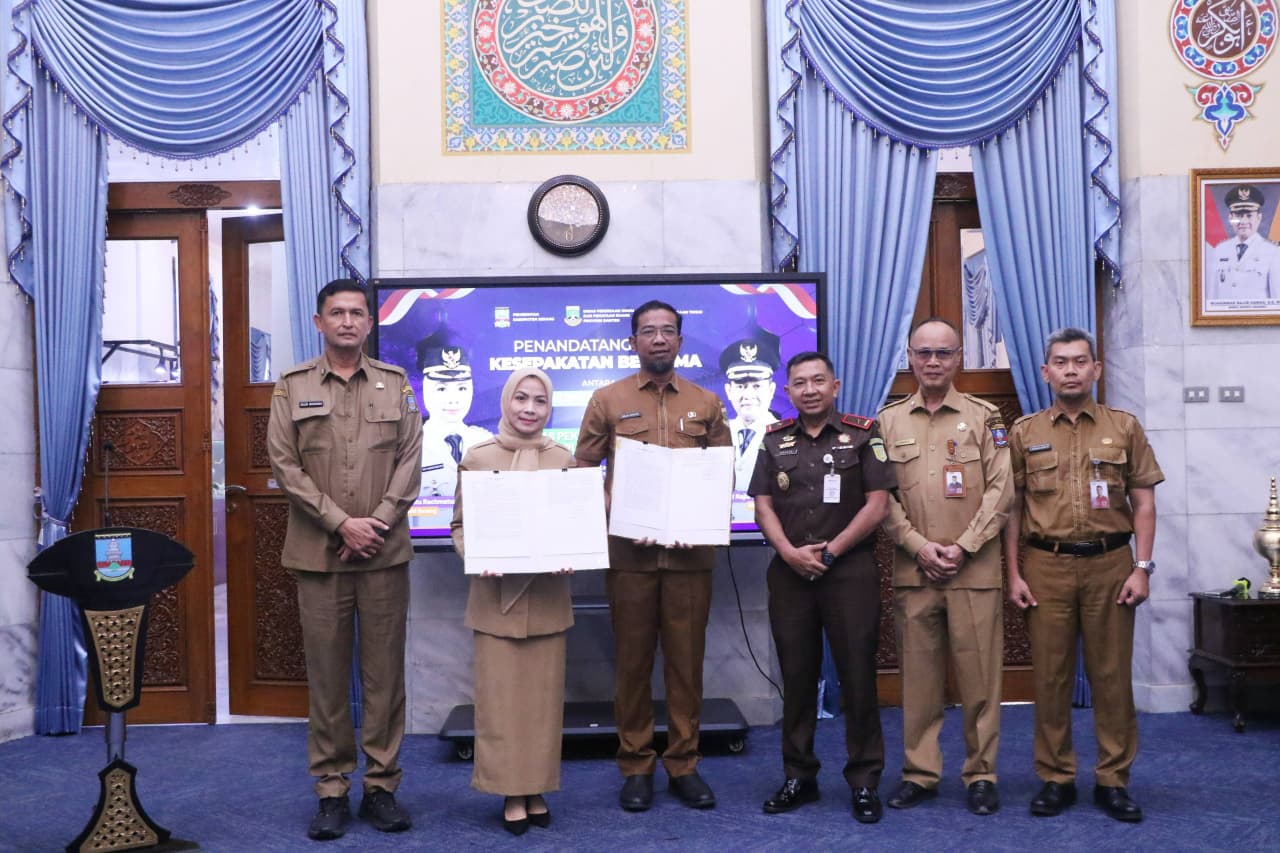 Pemkab Serang Teken Kerja Sama tentang LP2B Akses Tol RS Adhyaksa dengan DPUPR Banten